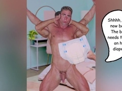 Rock-A-Bottom-Baby: Daddy hunk Billy Herrington gets his rock bottom pounded in part 1