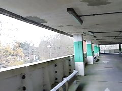 naked walk though carpark