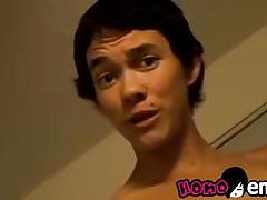 Twink boyfriends suck cock and ass in sixtynine pose