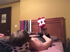 Hogtied white ISU socks