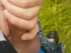 Twink sucking cock in the park and getting the cum 2