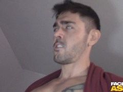 Bareback anal, amateur blowjob, ass up face down
