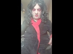 Sissy crossdresser enjoys ass to mouth action and a golden shower cocktail