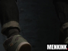 Kyler Ashs bottom ass devours an electric butt plug and Trenton Ducatis dick