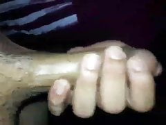 Sucking daddy dick.