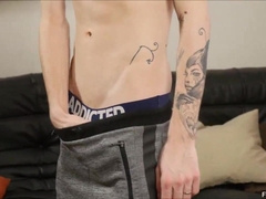 Jerome James He likes to jack his rigid uncircumcised fuck-stick