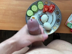 Morning Breakfast from a Scorching Fellow (with his Secret Ingredient)