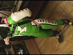 Green and white - suspended bikerslave
