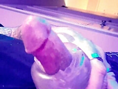 Stroking My Cock, Cum Every Where