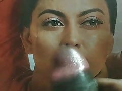 Anusreee cum tribute 2. cum in eye