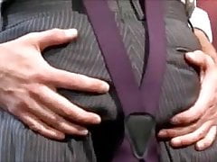 men in suits flipflop sex