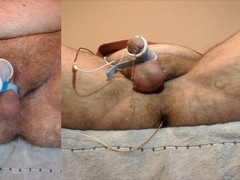 Edging session leads to massive precum and double cum explosions