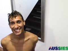 Defined Queer Kaleb Milks Off His Rigid Wood With Fleshlight