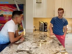 Little Stepbrother Caught Watching, Joins In