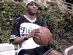 Black huge cock rams white hot gay ass and has a violent cumshot