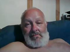 grandpa cum on webcam