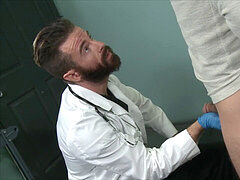 MenOver30 - Patient Gets rock hard As Dr Checks His plums