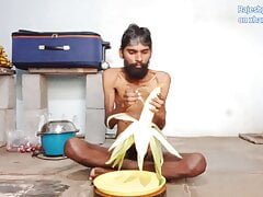 Part 1 Rajeshplayboy993 eating roasted sweet corn