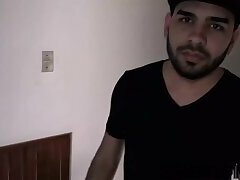 Colombian straight stud cums on face of spitroasted bitch