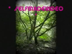 Biker boy wanks off on the wild nature