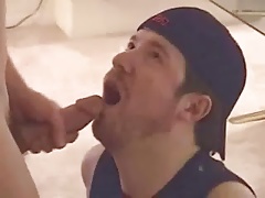Painting his fucking face with cum 4