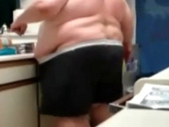 Young poke Plump Father