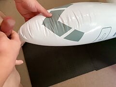 Small Penis Rubbing And Cumming On An Inflatable Airplane
