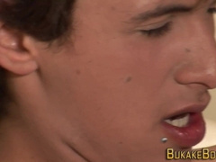 Watch this young Mexican stud rails Shaft & take a cumshot on his face