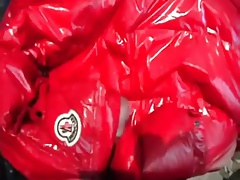 Red Moncler cum!