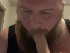 Hubby feminized and facial cumshot!