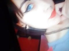 Sexy Gothic Girl Cum Tribute (1)