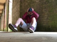 Jerking in an alleyway