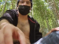 Founding somewhere deep in the forest, to urinate off