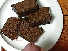 chocolate cake with cum
