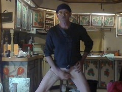 Amateur crossdresser enjoys anal self-pleasure and intense ass pounding