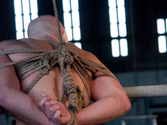 Erotic bondage anal perversions cause bald dude insane pleasure