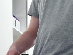 Father's salami gets STUCK in PUMP??