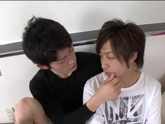 Fabulous Asian gay twinks in Crazy twinks, masturbation JAV movie