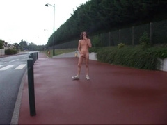 Completely Nude in the Street