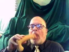 More Dildo Sucking with a Little Wet