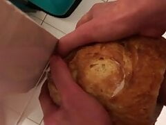Fucking bread with cum 2