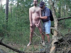 Father Caught Jerking in the Forest