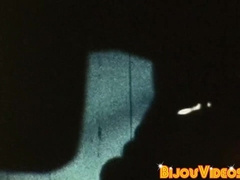 Horny vintage police rides convict cock between the bars