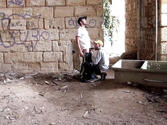 Slut fucked in jockstrap by latino outdoor