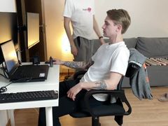 Invited to visit the bottom juicy got out of his ass fucked and cum