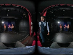 VR Plowers queer porno with Roman Todd muscle striptease VR pornography