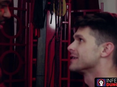 InfernoDungeon.com - Micha Martinez opens up broad for Devin Franco's deep handballing