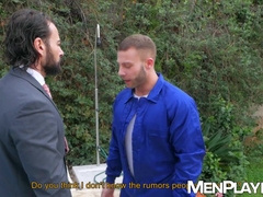 Miguel Angel spread his legs and got banged by pool cleaner Diego Reyes