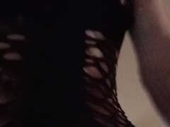 Thick faux-cock up my taut arse