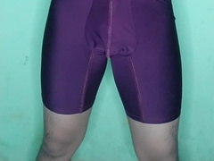 Alan Tokers strokes in his guest room